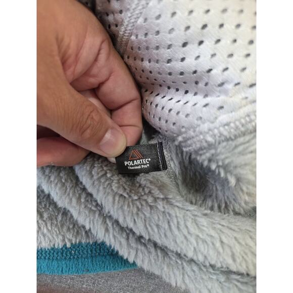 Patagonia Jacket Womens M Gray Blue Polartec Re-Tool Snap T Fleece Pullover - Picture 4 of 8